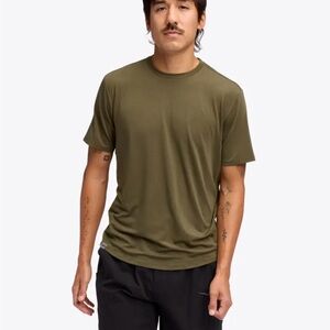 Hoka Men's Essential Short Sleeve Tee: XL Olive Green